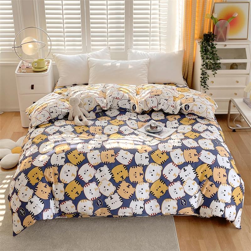 Floral Duvet Cover Botanical Flowers Pattern Bedding Cotton Comforter Cover Lightweight Boho Floral Quilt Cover for Girls Women