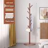 Milin Solid Wood Floor-Standing Coat Rack
