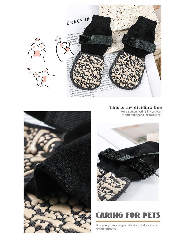 Large Dog Waterproof Non-Slip Socks & Shoes - All Season Pet Footwear