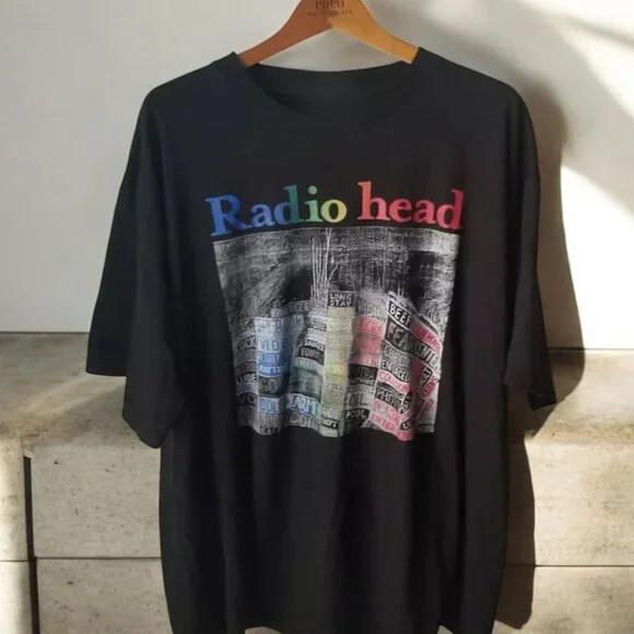 Radiohead Band Shirt Radiohead Graphic Black T-shirt Unisex Men Women WA3332 L