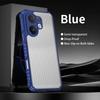 KEYSION Heavy Duty Shockproof Phone Case for VIVO V60 Soft Silicone+PC Translucent Matte Back Cover for VIVO V60 5G