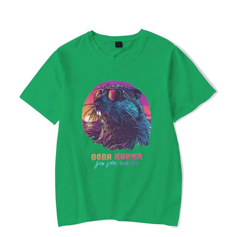 

Парная футболка Synthewave Польский Бобер Мем Бобр Bober Kurwa Футболка Новинка Летняя футболка Дизайн Уличная Мода Топ 3XL