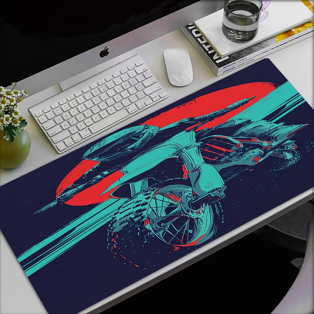 Tappetino per Mouse a Tema Moto da Fuoristrada, Base in Gomma Antiscivolo, Multifunzionale per Ufficio e Casa, Perfetto per la Personalizzazione dello Spazio di Lavoro.