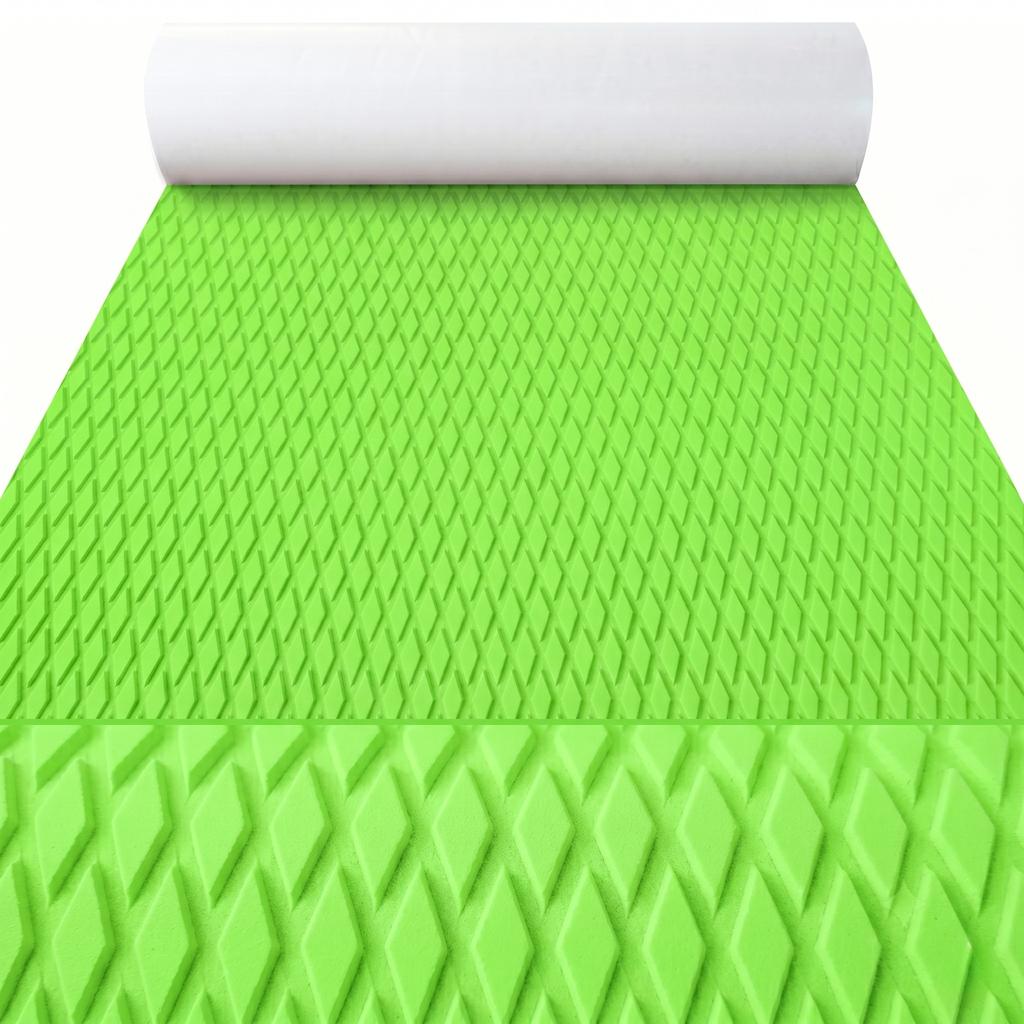 2400x550x5mm EVA Boat Decking Sheet Diamond Non-Slip Marine Flooring Mat Jet Ski SUP Traction Pad Self-Adhesive Boat Deck Sheet