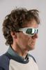 PAROS Floating Goggle UV Coated Matte White Blue REVO OCN-G211-4 Sunglasses, Style, Protection, Impact-Resistant Lenses, (Polarized Lenses)