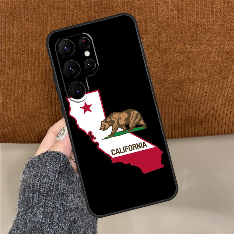 California Flag Phone Case For Samsung Galaxy S25 Ultra S9 S10 S20 S21 S22 Plus S24 FE S23 Ultra Back Cover