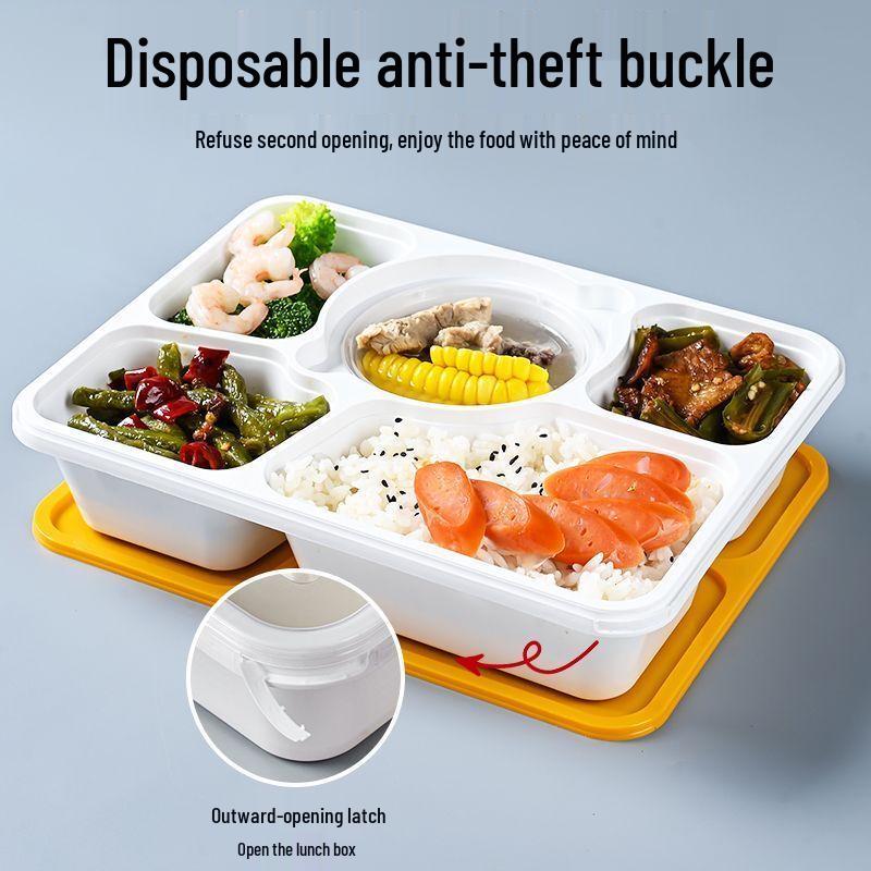 Disposable 4-Compartment Takeout Food Containers