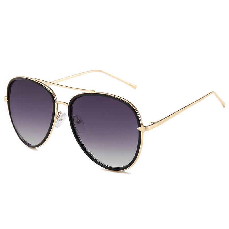 Retro European American Metal Frame Women s Fashion Sunglasses - Style 9296