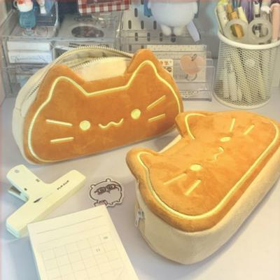 Cat Pen Case Cute Student Stationery High Appearance Level Stationery Box Storage Large Capacity Storage Bag