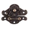 ABBY-4X Antique Retro Vintage Decorative Latch Wooden Jewelry Box Hasp Pad Chest Lock Size:Extra Small