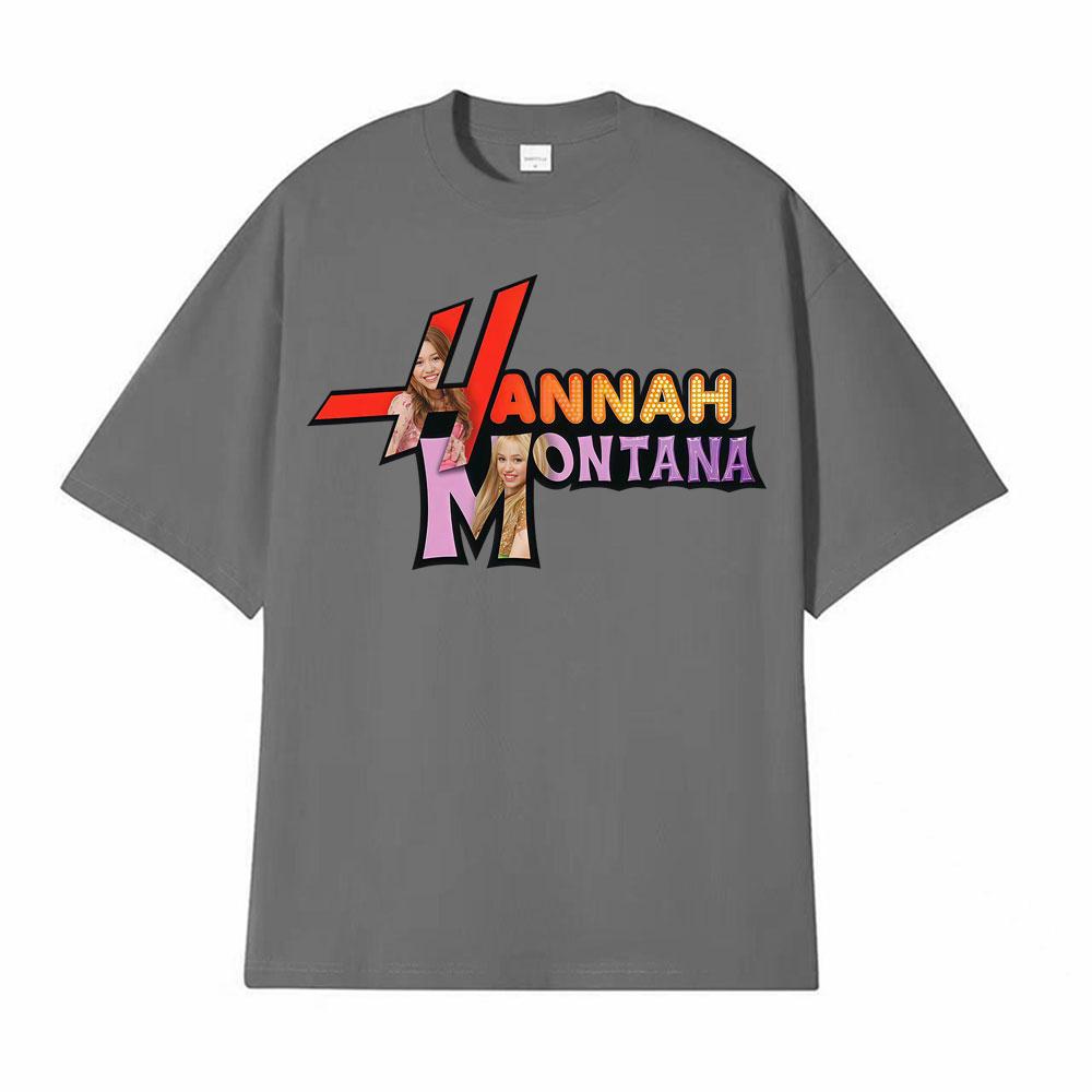 Singer Hannah Montana Logo Tshirt 2026Summer Mens Womens Luxury Fashion Beautiful Cotton Casual Oversized Tshirt Street Wear