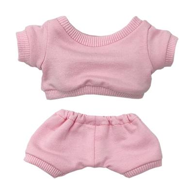 Niannyyhouse 20cm Plüschtier Kleidung - Sportkleidung - Jogginghose - Baumwollpuppenkleidung - Verkleidung (rosa, 20cm)