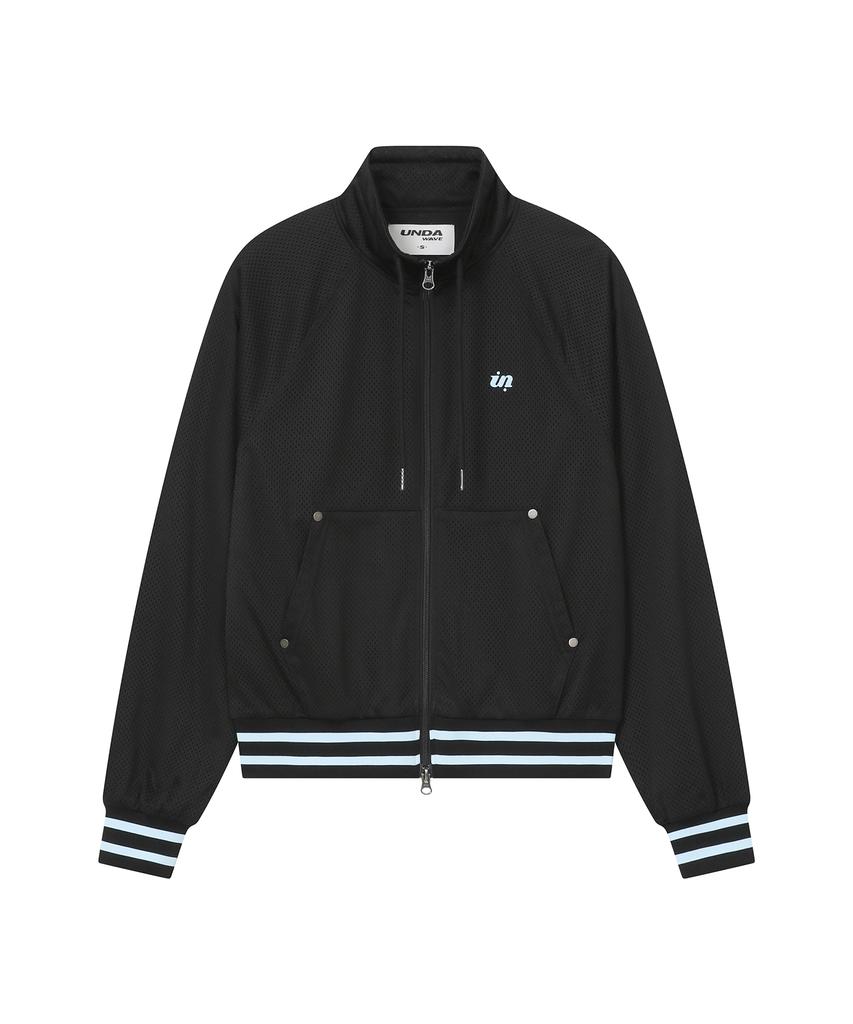 Undawave Raglan Mesh Track Jacket (Black)