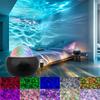 Starry Sky Galaxy Water Ripple Projector Lamp LED Night Light Auto Rotate RGB 7 Modes with Remote for Kids Room Deco Lamp Gift