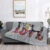 Couverture Ultra-Douce Chaude Love Hounds Flanelle Lévrier Whippet Lévrier Chien Couverture pour Lit Bureau Canapé Couvre-lits Couette