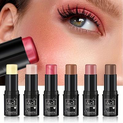 Maquillage Visage Contouring Stick Bronzer Enlumineur Multifonctionnel Éclaircissant Blush Stick Maquillage Visage Cosmétiques
