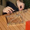 Stainless Steels Folding Cooking Rack Outdoor Camping Kettles Heating Rack Small Barbecue Grill Baking Tray Holder