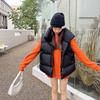 Autunno e inverno nuovo gilet in cotone imbottito studentesse gilet largo indossare gilet versatile gilet giacca