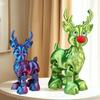 Niedlicher Weihnachtselch Gelenkig Bewegliche Figur Bürodekoration Kindergeschenk 3D Gedrucktes Spielzeug Simulierte Statue Ornamente