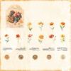 40 PCS Flower Stickers PET Floral Journaling Sticker for Scrapbook Junk Journal Supplies Journals Planner Collage Stickers