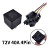 40A Auto Car Relay JD2912 4 Pin 5 Pin DC 12V 24V 36V 48V with Mounting Hole Coil Power 1.8W Automobile Control Device with Line Relays 5