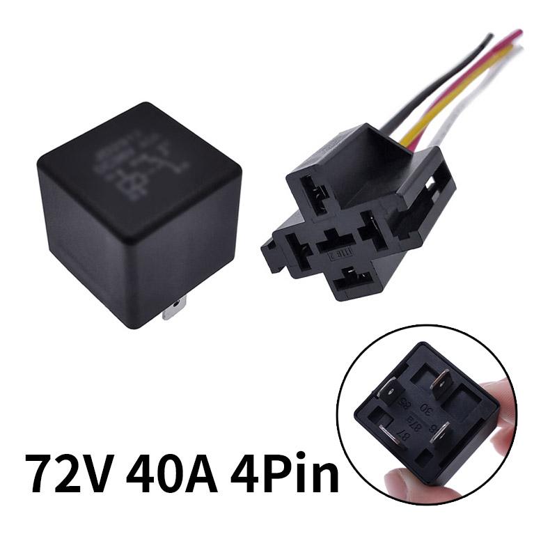 40A Auto Car Relay JD2912 4 Pin 5 Pin DC 12V 24V 36V 48V with Mounting Hole Coil Power 1.8W Automobile Control Device with Line Relays 5