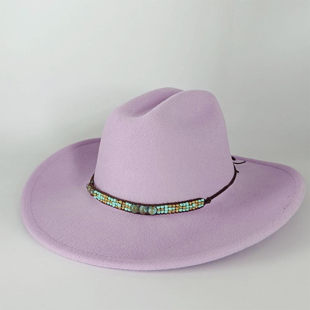 Fedora Cowboy Concho Hat for Men and Women Western Cowboy Las Vegas Nashville Party Hat Wide Brim Riding Hat Cowboy Hat