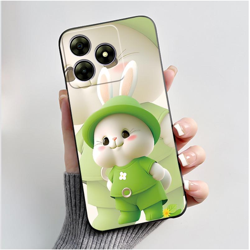 Pentru Blackview Wave 8C 6.56" Wave 8 Black View Wave8C Wave8 Spate TPU Silicon Moale Carcasă Telefon Luxos Drăguț Iepuraș Iubire Husa Amuzantă