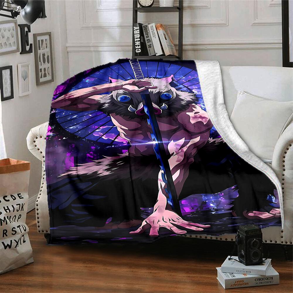 1Pc Owl Warrior Blanket For Couch Bed Plush Cozy Fuzzy Blanket Super Soft Warm Blankets For Fall And Winter 0918302