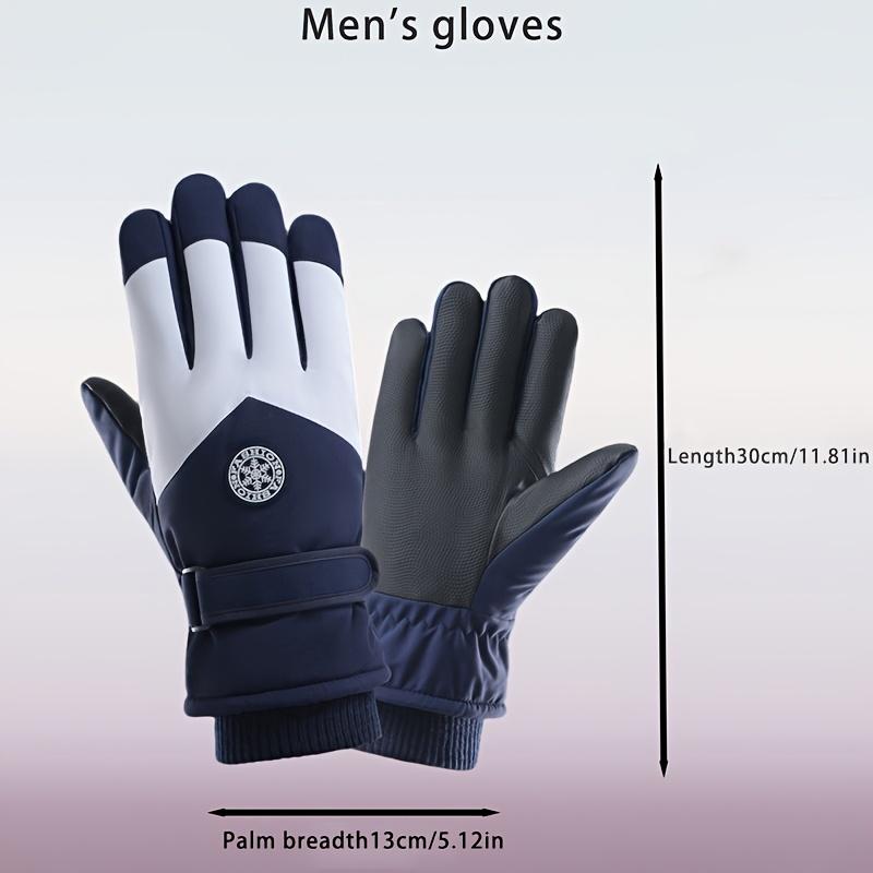 [Warm Ski Gloves] Winter Warm Touchscreen Gloves Thickened Windproof Cold-Resistant Outdoor Sports Cycling Hiking Gloves, High-Quality Couple Gloves