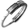 Zanipolo Tarzini Men's Handcuff Bracelet, Silver Color, Surgical Stainless Steel, Hypoallergenic, 316L Bangle