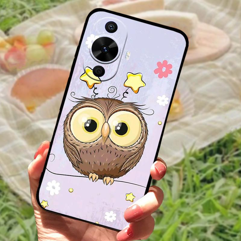 Für Huawei nova 12s Hülle Abdeckung Stoßfest Silikon Weich Schwarzer Bumper Funda Coque für Huawei nova 12s Schutzhülle Rückseite Handyhülle