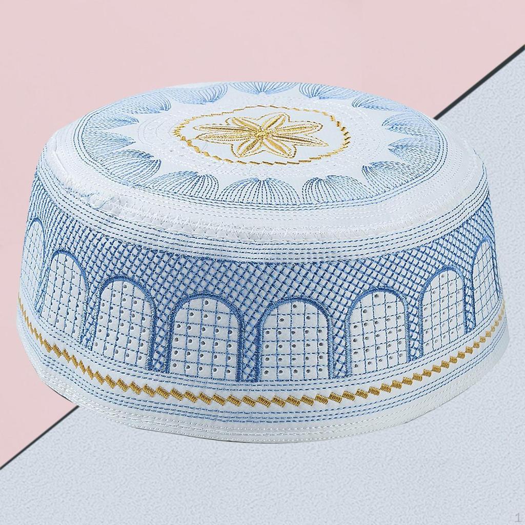 Mens Prayer Hat Structured Turkish Beanie Topi Gift for Men, Breathable and Comfortable
