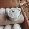 Bird's Nest Ceramic Stew and Soup Pot with Lid and Steamed Egg Bowl