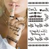 Adesivi per tatuaggi simbolo infinito per donne Versetto femminile Farfalla ECG Croce Tatuaggi temporanei infiniti Tatoo finto impermeabile