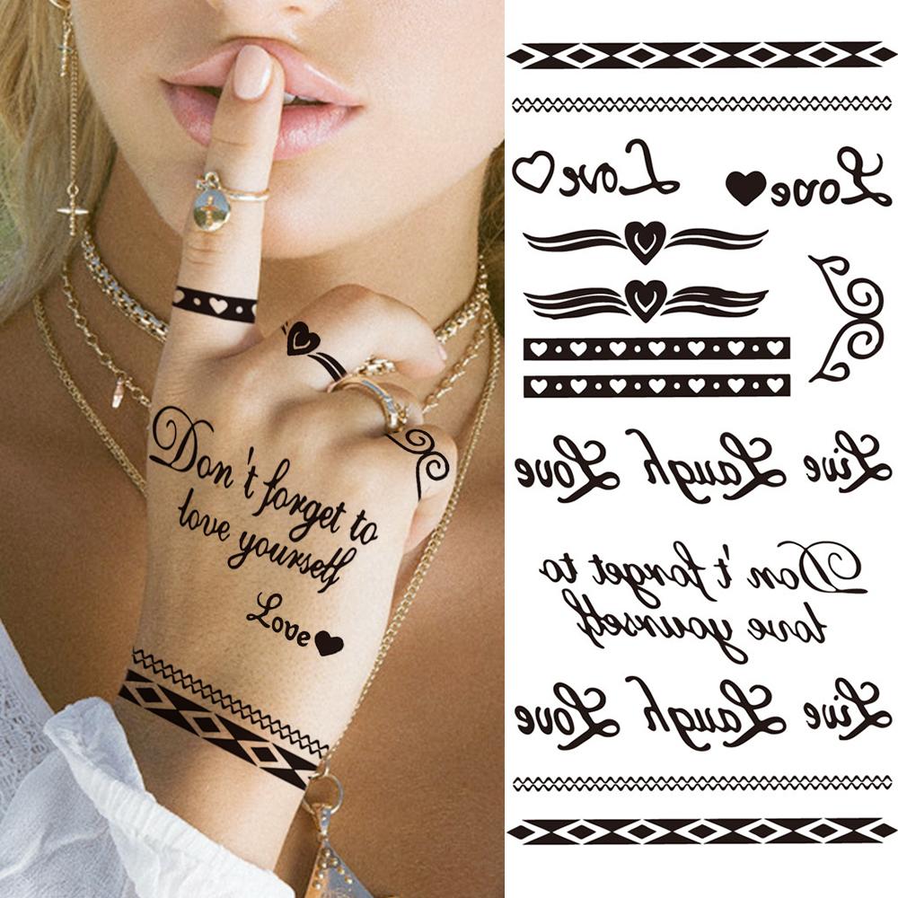 Adesivi per tatuaggi simbolo infinito per donne Versetto femminile Farfalla ECG Croce Tatuaggi temporanei infiniti Tatoo finto impermeabile