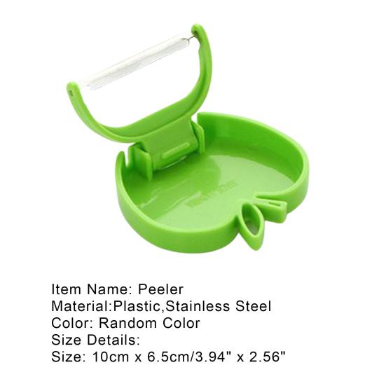 Peeler Apples Shape Foldable Stainless Steel Fruit Peeler Slicer Kitchen Tool for Home