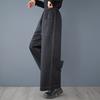 Spring Autumn Plus Size Vintage High Waist Casual Loose Women Jeans Denim Wide Leg Pants