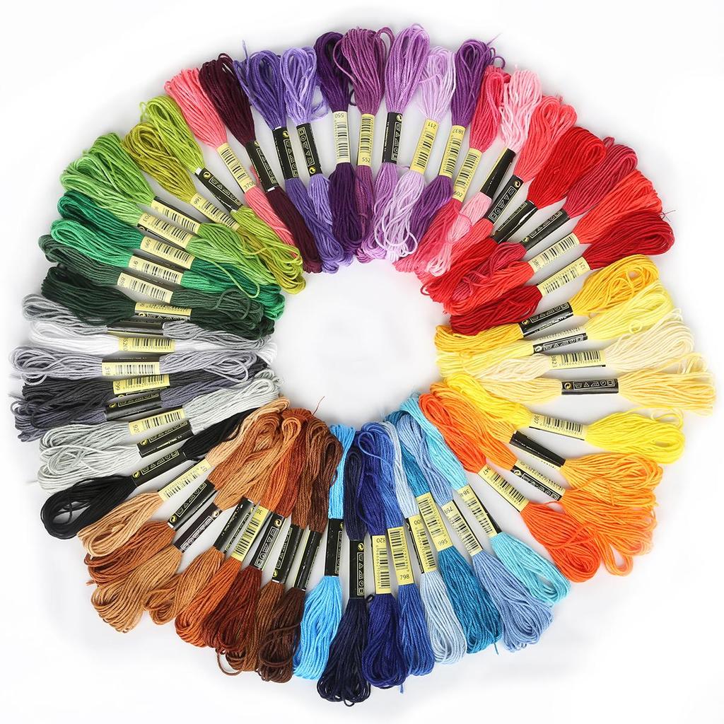 8 Series Cotton Embroidery Thread Different Anchor Cross-stitch Floss Sewing Skeins Craft