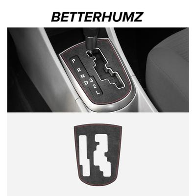 Betterhumz For Hyundai Accent Sedan Hatchback 2010-2016 Made of Alcantara Gear Shift Trim Sticker Car Interior Accessories