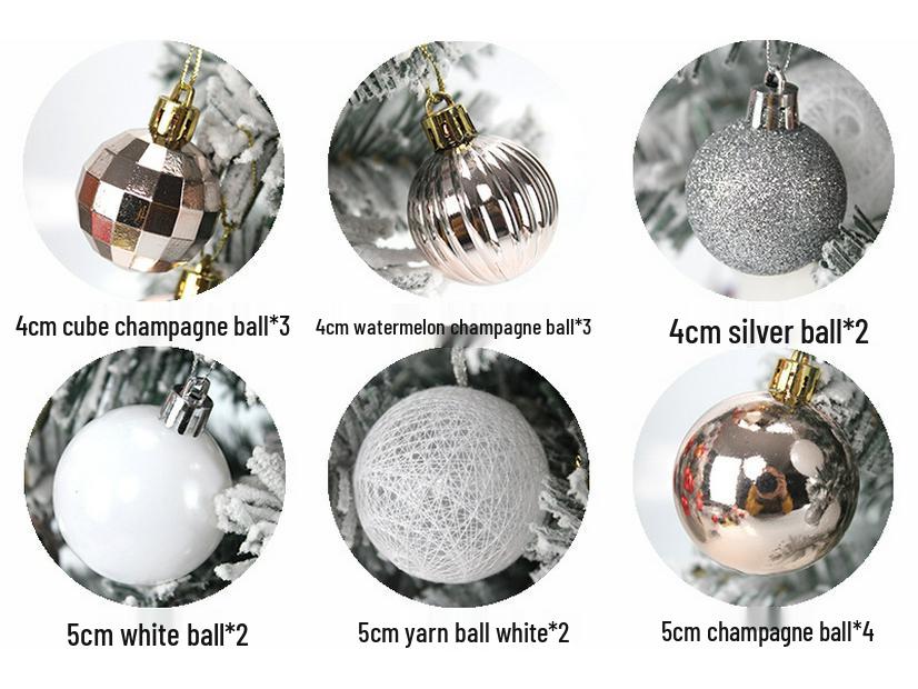 60cm Pink Flocked Mini Christmas Tree Set with Lights