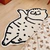 Cartoon Cat-Shaped Carpet, Plush Skin-Friendly Carpet For Living Room Sofa, Bedside Carpet For Bedroom, Home Decoration
