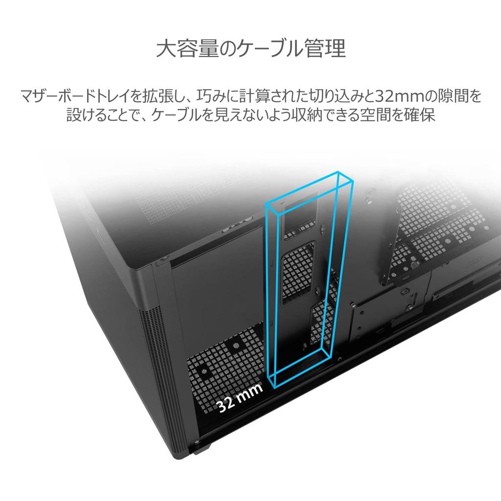 ASUS AP201 PRIME CASE MESH Mesh Panel Mid-Tower Micro ATX PC Case, Black, Authorized Japanese Distributor Product