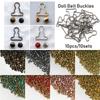 Giocattoli Accessorio da Cucito Fai da Te Fibbia in Metallo Cintura Bambola Bottoni Pantaloni Borse Accessori Bambole Fibbie