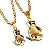 Fashion Boxer Boxing Glove Pendant Necklace Sport Fitness Jewelry Accessories Beads Chain Necklace