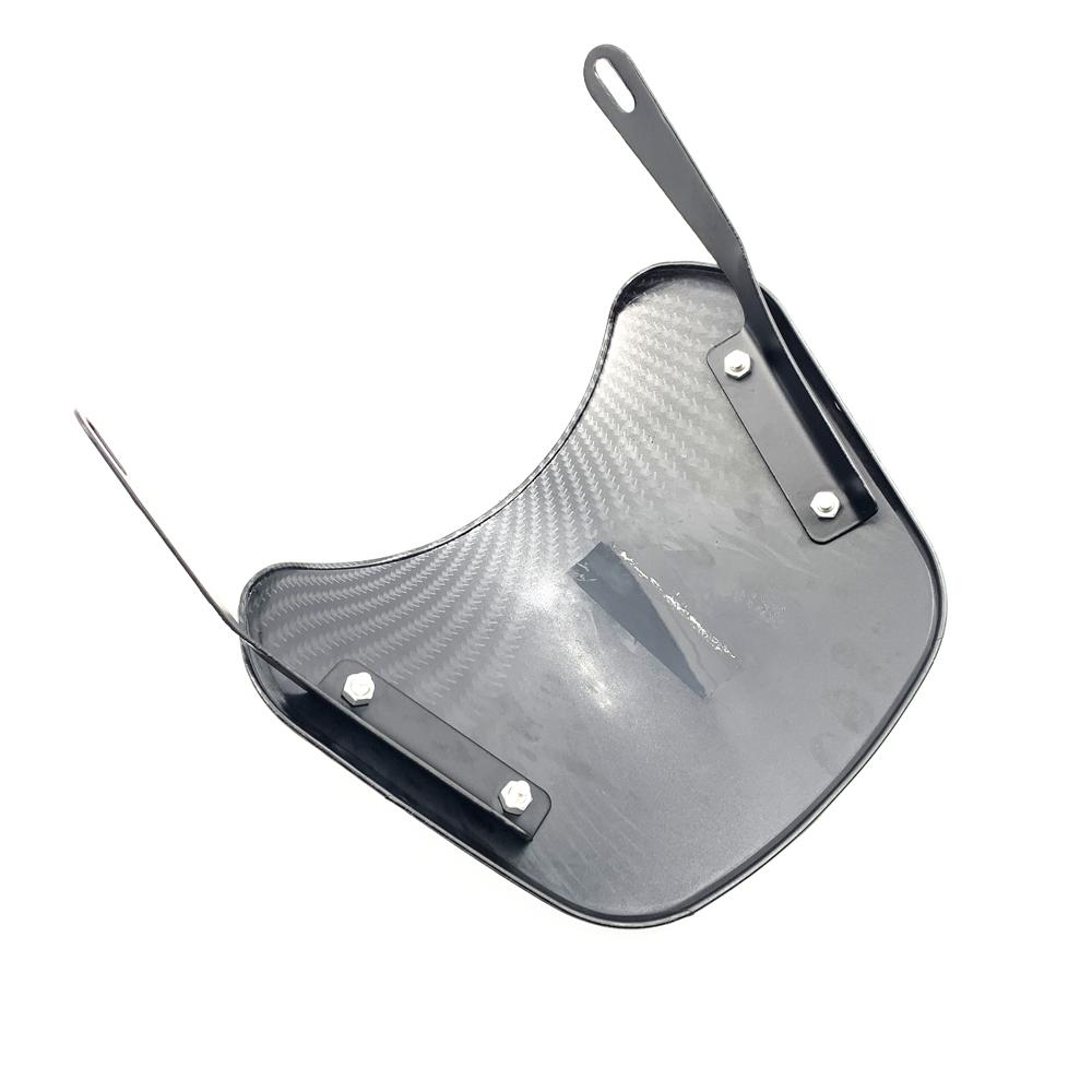 Carbon Fiber Painting Motorcycle Small Windshield Retro Small Windshield Front Windshield Universal for Most