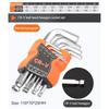 9PCS Double-End L Type Screwdriver Hex Allen Key Torx Wrench Set Screwdriver Bits Star Spanner Key Hand  Repair Tools
