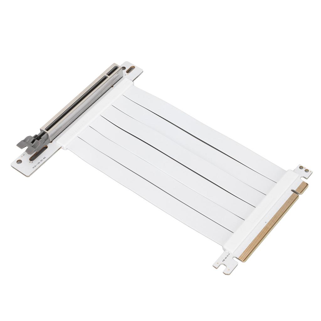 PCI E Extension Cable 15cm 128Gbps High Speed PCI E X16 3.0 Riser Card for Graphics Card Sound Card Network CardWhite