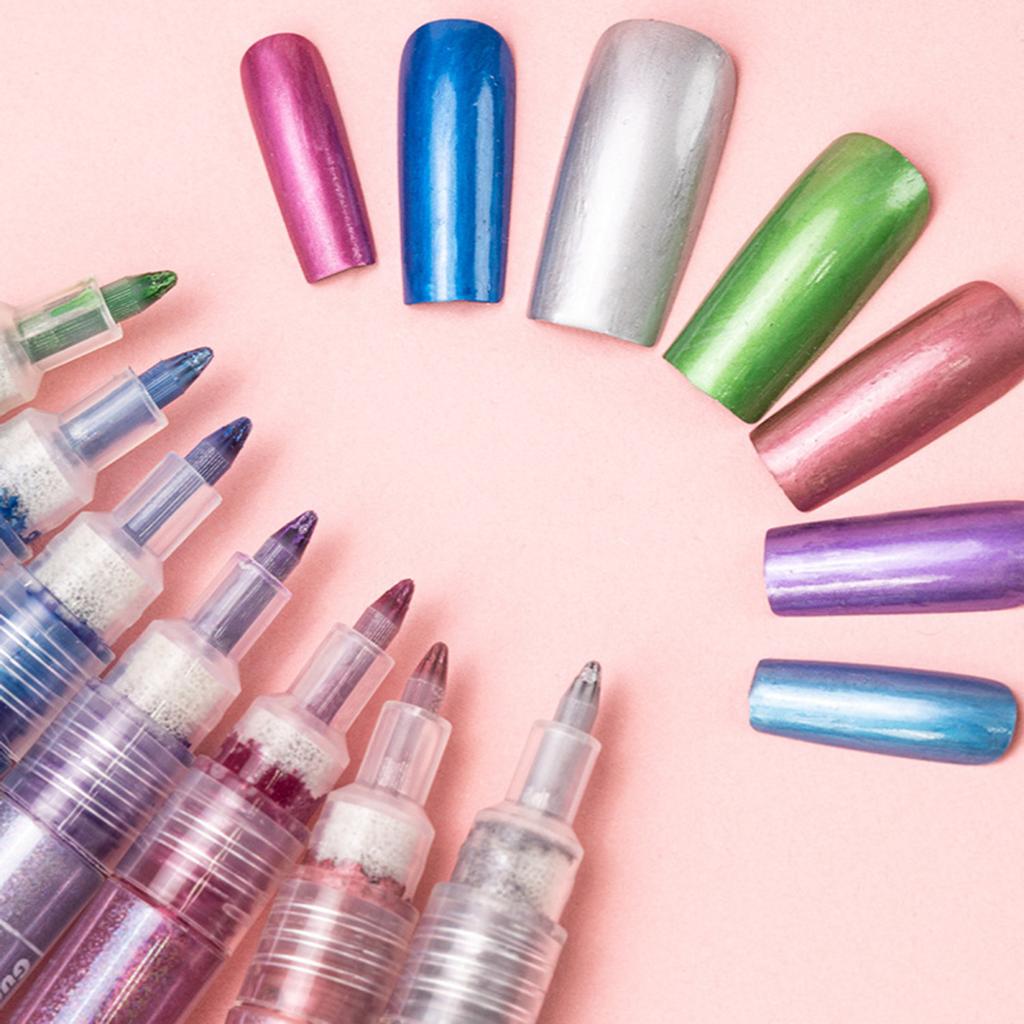 12-teiliges Nailart-Stifte-Set, 3D-Nagellackstift, schnelltrocknender Nagelpunkt, Graffiti-Punktierstift, Nailart-Marker, Zeichen- und Malstift