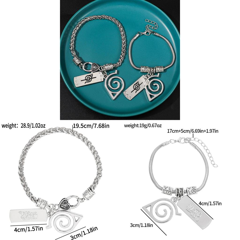 Naruto Akatsuki Symbol Legierungsarmband Für Anime-Fans Schmuck Geschenk